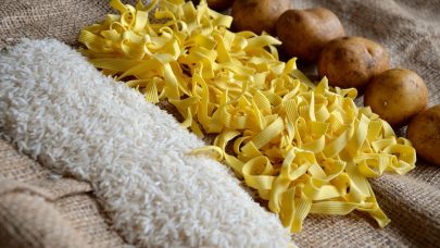 Ris pasta og potet